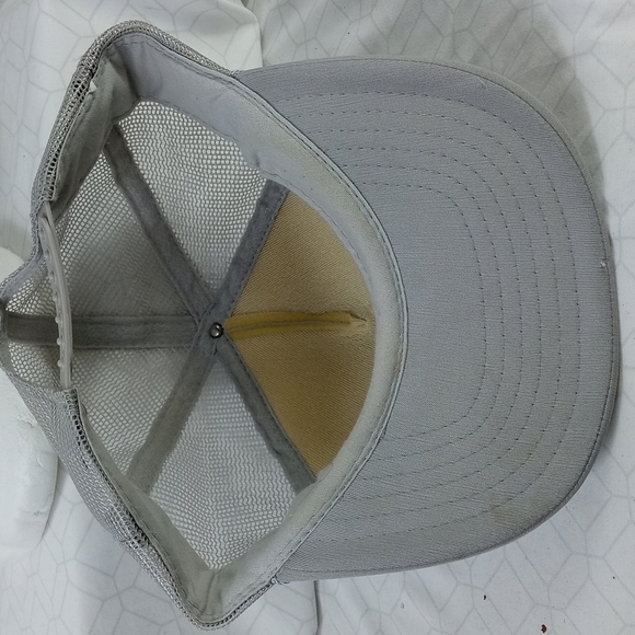 Vintage Yellow Trucking truckers grey snapback hat - Picture 6 of 7